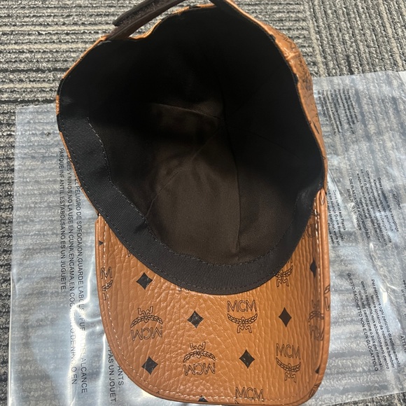 MCM Tan Monogram Baseball Cap - Picture 5 of 6
